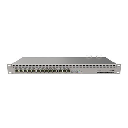 Mikrotik Wired Ethernet Router RB1100AHx4 Dude Edition, 1U Rackmount, Quad core 1.4GHz CPU, 1 GB RAM, 128 MB, 60GB M.2 SSD inclu Mikrotik Wired Ethernet Router RB1100AHx4 Dude Edition, 1U Rackmount, Quad core 1.4GHz CPU, 1 GB RAM, 128 MB, 60GB M.2 SSD inclu