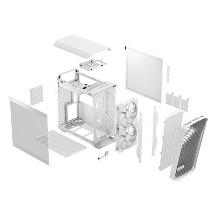 Obudowa komputerowa Fractal Design Torrent Compact RGB Biały TG (przejrzysta barwa) - Mid-Tower, Zasilacz Nie Dołączony, ATX Obudowa komputerowa Fractal Design Torrent Compact RGB Biały TG (przejrzysta barwa) - Mid-Tower, Zasilacz Nie Dołączony, ATX
