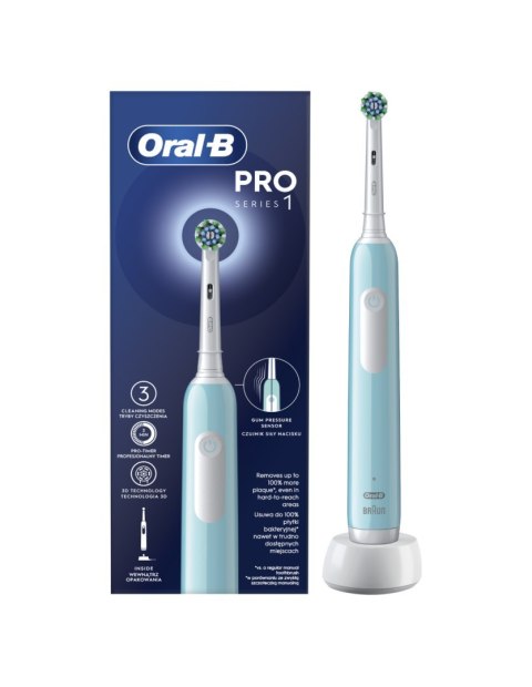 Oral-B | Elektryczna szczoteczka do zębów | Pro Series 1 Cross Action | Akumulatorowa | Dla dorosłych | Liczba główek szczoteczk Oral-B | Elektryczna szczoteczka do zębów | Pro Series 1 Cross Action | Akumulatorowa | Dla dorosłych | Liczba główek szczoteczk