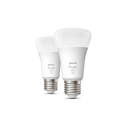 Philips Hue W 9W A60 E27 opakowanie 2 sztuki Philips Hue | Hue W 9W A60 E27, opakowanie 2 sztuki | E27 | 9 W | Ciepła biel 2700K Philips Hue W 9W A60 E27 opakowanie 2 sztuki Philips Hue | Hue W 9W A60 E27, opakowanie 2 sztuki | E27 | 9 W | Ciepła biel 2700K