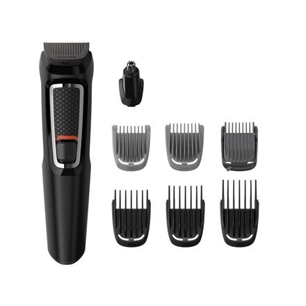 Philips | MG3730/15 | Trymer do twarzy i włosów 8 w 1 | Bezprzewodowy | Liczba stopni długości | Czarny Philips | MG3730/15 | Trymer do twarzy i włosów 8 w 1 | Bezprzewodowy | Liczba stopni długości | Czarny