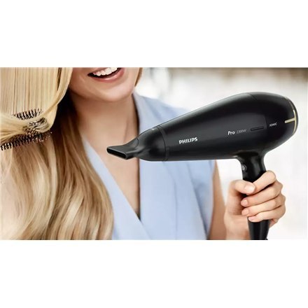 Philips | Suszarka do włosów | HPS920/00 Prestige Pro | 2300 W | Liczba ustawień temperatury 3 | Funkcja jonizacji | Czarny/złot Philips | Suszarka do włosów | HPS920/00 Prestige Pro | 2300 W | Liczba ustawień temperatury 3 | Funkcja jonizacji | Czarny/złot