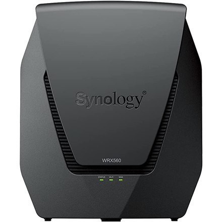 Synology | Dwuzakresowy router Wi-Fi 6 | WRX560 | 802.11ax | 600+2400 Mbit/s | 10/100/1000 Mbit/s | Porty Ethernet LAN (RJ-45) 4 Synology | Dwuzakresowy router Wi-Fi 6 | WRX560 | 802.11ax | 600+2400 Mbit/s | 10/100/1000 Mbit/s | Porty Ethernet LAN (RJ-45) 4