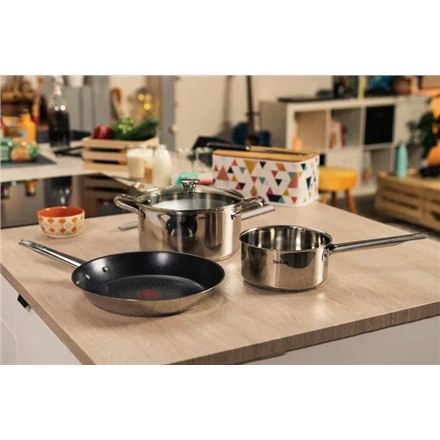 Tefal B9220604 Cook Eat Frying Pan, 28 cm, Stainless Steel Tefal B9220604 Cook Eat Frying Pan, 28 cm, Stainless Steel