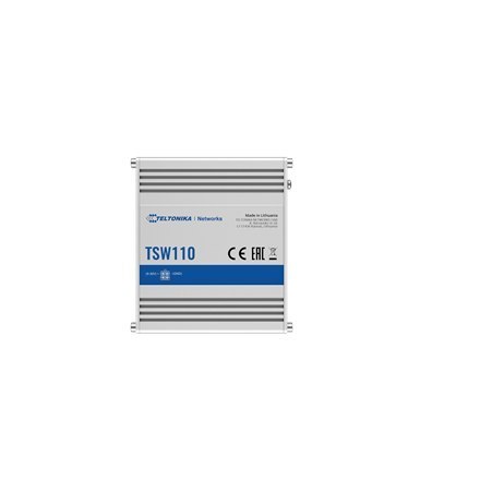Teltonika | Switch | TSW110 | Niezarządzany | 1 Gbps (RJ-45) portów ilość 5 | 10 Gbps (RJ-45) portów ilość 0 | SFP portów ilość Teltonika | Switch | TSW110 | Niezarządzany | 1 Gbps (RJ-45) portów ilość 5 | 10 Gbps (RJ-45) portów ilość 0 | SFP portów ilość