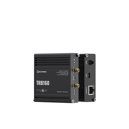 Teltonika TRB160 LTE Router: No WiFi, 4G LTE CAT 6 IoT GATEWAY, SIM, Enthernet port, USB Type-C Teltonika TRB160 LTE Router: No WiFi, 4G LTE CAT 6 IoT GATEWAY, SIM, Enthernet port, USB Type-C