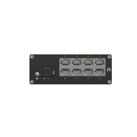 Teltonika TSW030 Unmanaged 8 ETH ports Ethernet Switch, 2-pin industrial DC power socket, 7 - 57 VDC, Integrated DIN rail bracke Teltonika TSW030 Unmanaged 8 ETH ports Ethernet Switch, 2-pin industrial DC power socket, 7 - 57 VDC, Integrated DIN rail bracke