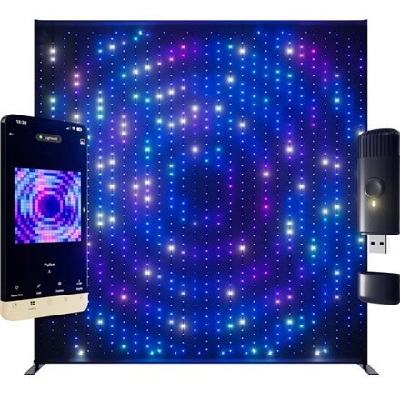 Twinkly | Lightwall Smart LED Backdrop Wall 2,6 x 2,7 m | RGB, 16,8 mln kolorów Twinkly | Lightwall Smart LED Backdrop Wall 2,6 x 2,7 m | RGB, 16,8 mln kolorów