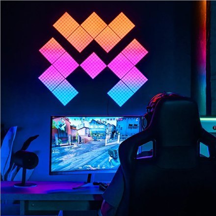 Twinkly Squares Smart LED Panels Starter Kit (6 paneli) Twinkly | Squares Smart LED Panels Starter Kit (6 paneli) | RGB - 16M+ k Twinkly Squares Smart LED Panels Starter Kit (6 paneli) Twinkly | Squares Smart LED Panels Starter Kit (6 paneli) | RGB - 16M+ k
