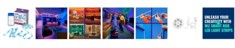 WiZ Smart WiFi RGB LED strip, 4m|5.3 W|RGB WiZ Smart WiFi RGB LED strip, 4m|5.3 W|RGB