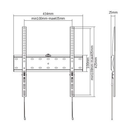 Gembird | Uchwyt ścienny | Stały | 32-55 " | Maksymalna waga (udźwig) 40 kg | Czarny Gembird | Uchwyt ścienny | Stały | 32-55 " | Maksymalna waga (udźwig) 40 kg | Czarny