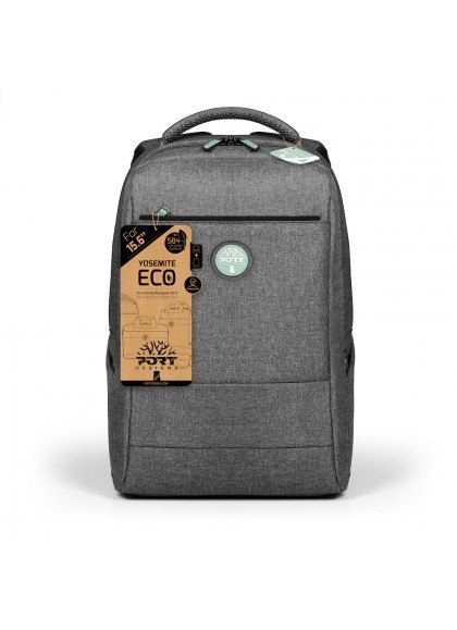 PORT DESIGNS | Pasuje do rozmiaru " | Plecak na laptopa | YOSEMITE Eco XL | Plecak | Szary | Pasek na ramię PORT DESIGNS | Pasuje do rozmiaru " | Plecak na laptopa | YOSEMITE Eco XL | Plecak | Szary | Pasek na ramię