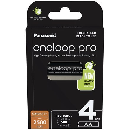 Panasonic | AA | 2500 mAh | 4 sztuki | ENELOOP Pro BK-3HCDE/4BE Panasonic | AA | 2500 mAh | 4 sztuki | ENELOOP Pro BK-3HCDE/4BE