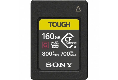Sony | Seria CEA-G | Karta pamięci CF-express typu A | 160 GB | CF-express | Klasa pamięci flash Sony | Seria CEA-G | Karta pamięci CF-express typu A | 160 GB | CF-express | Klasa pamięci flash