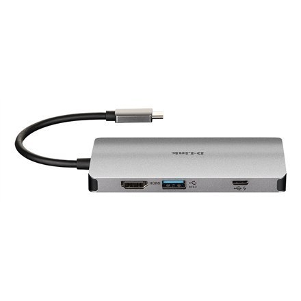 D-Link | Koncentrator USB-C 8 w 1 z HDMI/Ethernetem/Czytnikiem kart/Zasilaniem | DUB-M810 | Koncentrator USB | Miesiące gwarancj D-Link | Koncentrator USB-C 8 w 1 z HDMI/Ethernetem/Czytnikiem kart/Zasilaniem | DUB-M810 | Koncentrator USB | Miesiące gwarancj