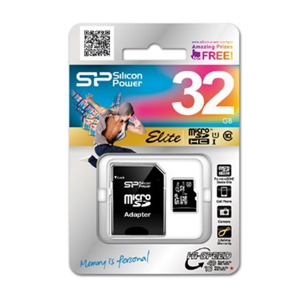 Silicon Power | Elite UHS-I | 16 GB | MicroSDHC | Pamięć flash klasy 10 | Adapter SD Silicon Power | Elite UHS-I | 16 GB | MicroSDHC | Pamięć flash klasy 10 | Adapter SD