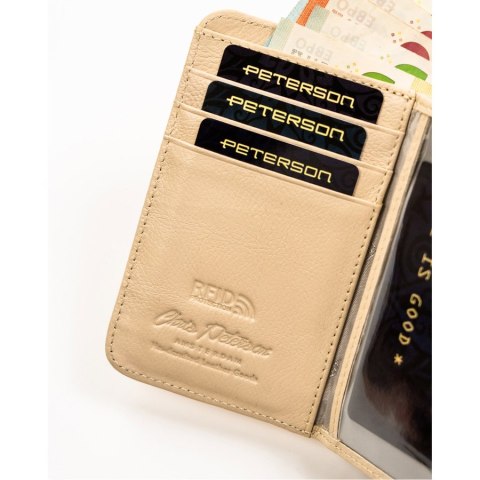 Złoty portfel damski na prezent z RFID - Peterson Złoty portfel damski na prezent z RFID - Peterson