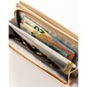 Złoty portfel damski z przegródkami na magnes - Peterson