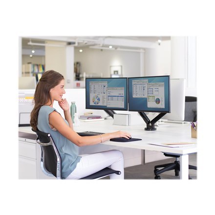 Fellowes arm for 2 monitors - Platinum black Fellowes arm for 2 monitors - Platinum black
