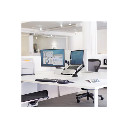 Fellowes arm for 2 monitors - Platinum black Fellowes arm for 2 monitors - Platinum black