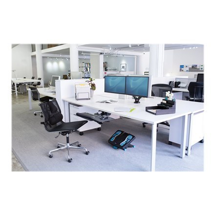 Fellowes arm for 2 monitors - Platinum black Fellowes arm for 2 monitors - Platinum black