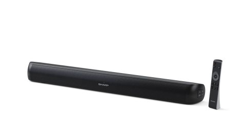 Kompaktowy soundbar Sharp HT-SB107 2.0 do telewizorów do 32", HDMI ARC/CEC, wejście AUX, złącze optyczne, Bluetooth, 65 cm, błys Kompaktowy soundbar Sharp HT-SB107 2.0 do telewizorów do 32", HDMI ARC/CEC, wejście AUX, złącze optyczne, Bluetooth, 65 cm, błys