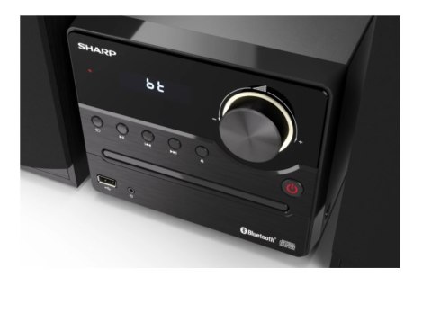 Sharp XL-B512(BK) Mikrosystem Hi-Fi, CD/FM/USB/Bluetooth v5.0, 45W, czarny Sharp | Mikrosystem Hi-Fi | XL-B512(BK) | Port USB | Sharp XL-B512(BK) Mikrosystem Hi-Fi, CD/FM/USB/Bluetooth v5.0, 45W, czarny Sharp | Mikrosystem Hi-Fi | XL-B512(BK) | Port USB |
