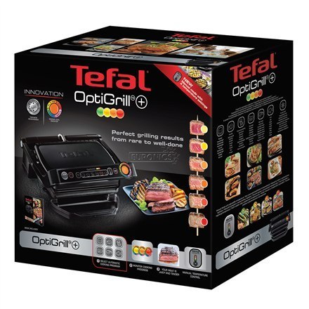 TEFAL | OptiGrill+ | GC712834 | Grill kontaktowy | 2000 W | Czarny TEFAL | OptiGrill+ | GC712834 | Grill kontaktowy | 2000 W | Czarny