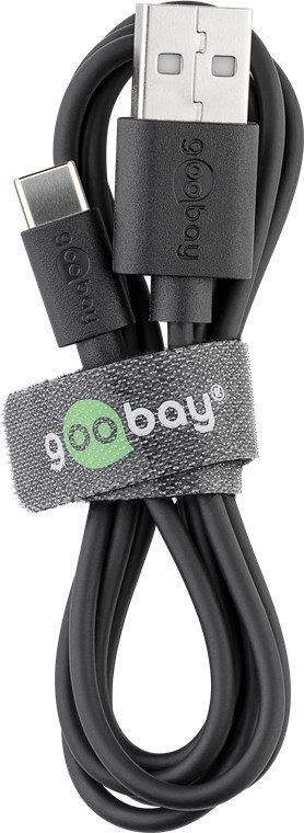 Goobay | Kabel USB-C | Męski | 4-pinowy USB typu A | Męski | Czarny | 24-pinowy USB-C | 3 m Goobay | Kabel USB-C | Męski | 4-pinowy USB typu A | Męski | Czarny | 24-pinowy USB-C | 3 m