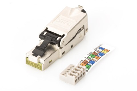 Digitus | Wtyk końcowy CAT 6A, STP z osłoną przeciwpyłową, zabezpieczenie przed zginaniem | DN-93631 Digitus | Wtyk końcowy CAT 6A, STP z osłoną przeciwpyłową, zabezpieczenie przed zginaniem | DN-93631