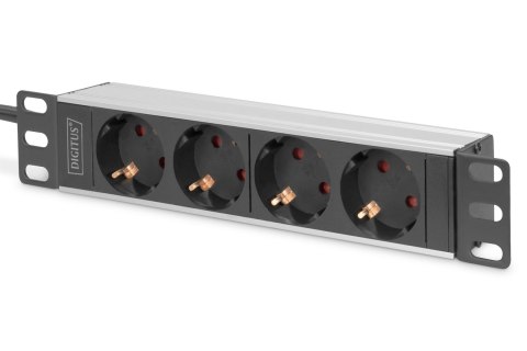 Listwa gniazdowa 10" z profilem aluminiowym, 4 gniazda bezpieczeństwa | DN-95418 Listwa gniazdowa 10" z profilem aluminiowym, 4 gniazda bezpieczeństwa | DN-95418
