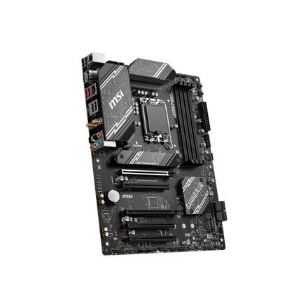 MSI | B760 GAMING PLUS WIFI | Gniazdo procesora LGA1700 | Typ chipsetu Intel B760 | Obsługiwana technologia pamięci RAM DDR5 SDR MSI | B760 GAMING PLUS WIFI | Gniazdo procesora LGA1700 | Typ chipsetu Intel B760 | Obsługiwana technologia pamięci RAM DDR5 SDR
