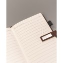 Zestaw prezentowy: brązowy notes A5 w linie i długopis z czarnym wkładem - Peterson