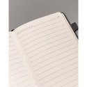 Zestaw prezentowy: czarny notes A5 w linie i długopis z czarnym wkładem - Peterson