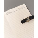 Zestaw prezentowy: czarny notes w linie z magnetycznym zapięciem i długopis z czarnym wkładem - Peterson