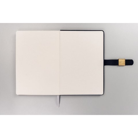 Zestaw prezentowy: granatowy notes w linie i czarny długopis z czarnym wkładem - Peterson Zestaw prezentowy: granatowy notes w linie i czarny długopis z czarnym wkładem - Peterson