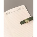 Zestaw prezentowy: zielony notes z magnetycznym zapięciem i czarny długopis z czarnym wkładem - Peterson