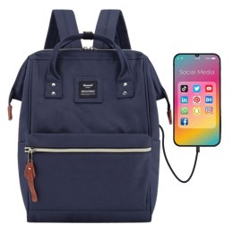 Granatowy plecak na laptopa 13,3
