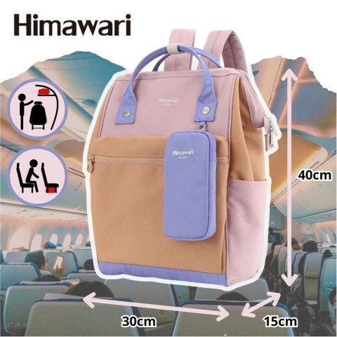 Komfortowy pastelowy plecak szkolny A4 - Himawari Komfortowy pastelowy plecak szkolny A4 - Himawari