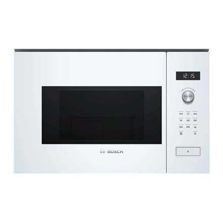 Bosch | BFL524MW0 | Kuchenka mikrofalowa | Do zabudowy | 20 L | 800 W | Biały Bosch | BFL524MW0 | Kuchenka mikrofalowa | Do zabudowy | 20 L | 800 W | Biały