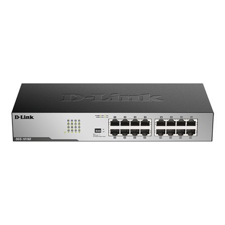 D-Link | 16-portowy gigabitowy niezarządzalny przełącznik biurkowy | DGS-1016D | Niezarządzalny | Biurkowy | Ilość portów 10/100 D-Link | 16-portowy gigabitowy niezarządzalny przełącznik biurkowy | DGS-1016D | Niezarządzalny | Biurkowy | Ilość portów 10/100