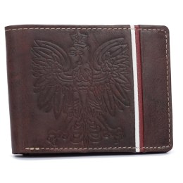 Duży, patriotyczny portfel męski z systemem RFID