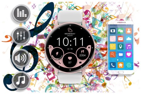 SMARTWATCH UNISEX GRAVITY GT1-6 PRO - ROZMOWY BLUETOOTH, DODATKOWY PASEK (sg027f) SMARTWATCH UNISEX GRAVITY GT1-6 PRO - ROZMOWY BLUETOOTH, DODATKOWY PASEK (sg027f)