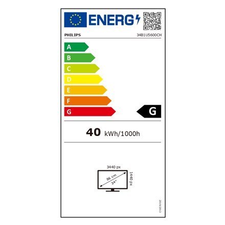Philips | 34B1U5600CH/00 | 34 " | VA | WQHD | 21:9 | 4 ms | 350 cd/m² | Czarny | Porty HDMI w ilości 1 | 120 Hz Philips | 34B1U5600CH/00 | 34 " | VA | WQHD | 21:9 | 4 ms | 350 cd/m² | Czarny | Porty HDMI w ilości 1 | 120 Hz