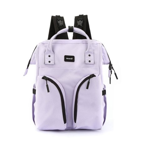 Praktyczny plecak typu mommy bag w fioletowym kolorze - Himawari Praktyczny plecak typu mommy bag w fioletowym kolorze - Himawari