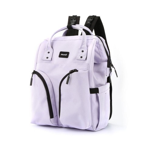 Praktyczny plecak typu mommy bag w fioletowym kolorze - Himawari Praktyczny plecak typu mommy bag w fioletowym kolorze - Himawari