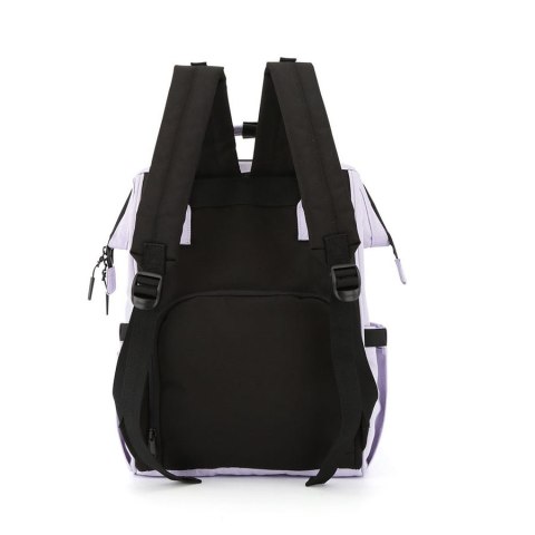 Praktyczny plecak typu mommy bag w fioletowym kolorze - Himawari Praktyczny plecak typu mommy bag w fioletowym kolorze - Himawari