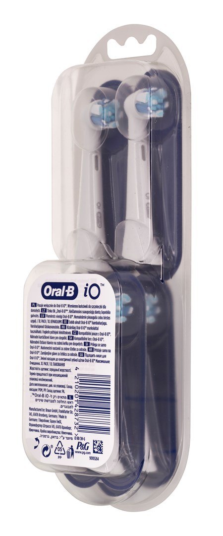 Braun Końcówki Oral-B EB6 iO Ultimate Clean Białe Braun Końcówki Oral-B EB6 iO Ultimate Clean Białe
