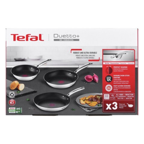 Zestaw 3 patelni TEFAL Duetto+ G732S334 20/24/28 cm