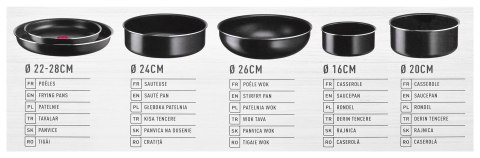 Zestaw garnków TEFAL Ingenio Easy Cook Clean 13ele. Zestaw garnków TEFAL Ingenio Easy Cook Clean 13ele.